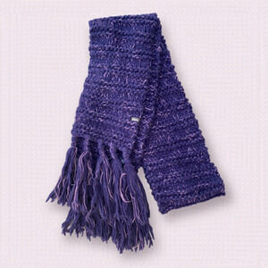 BARTS Chunky Knit Long Fringed Scarf